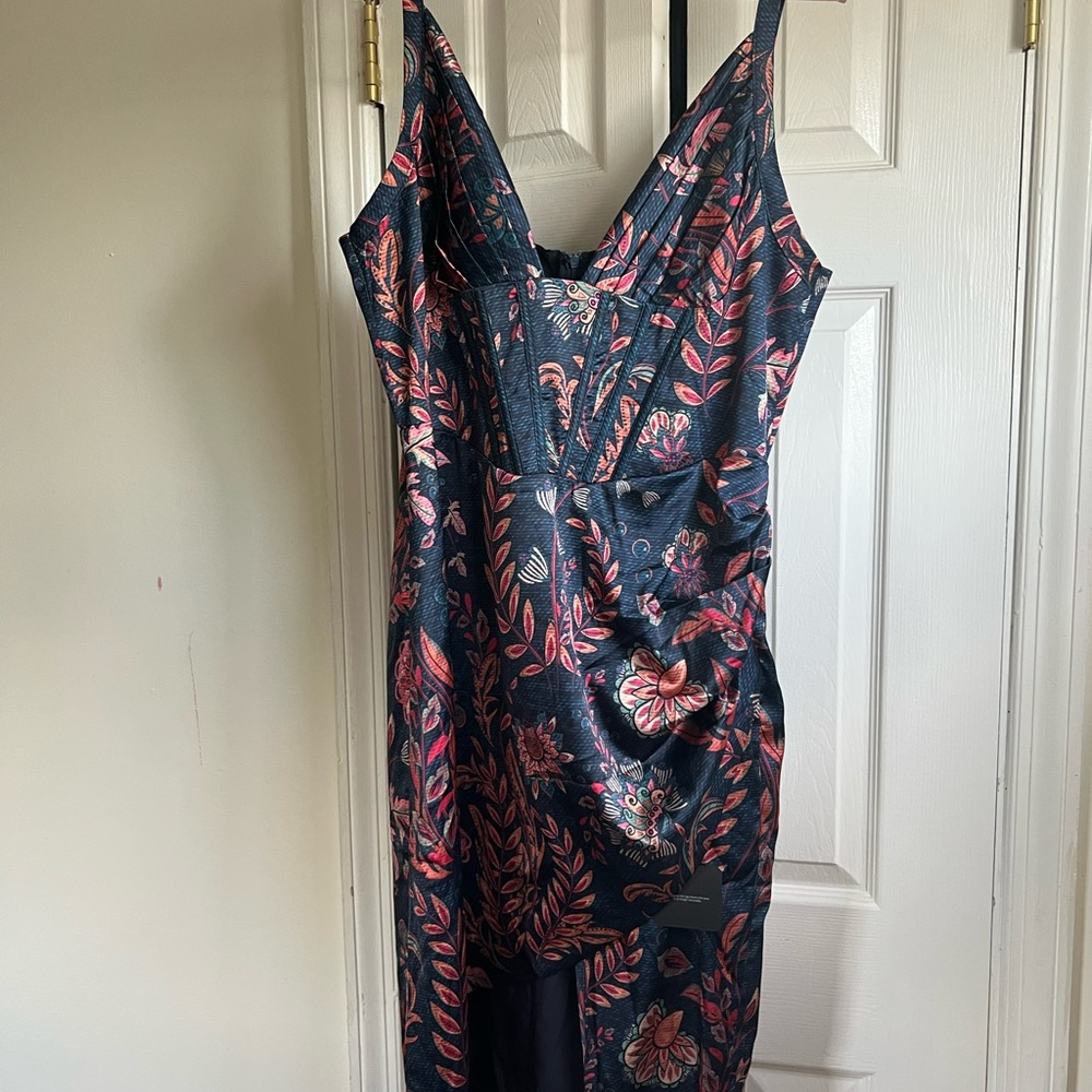 Averie draped midi dress